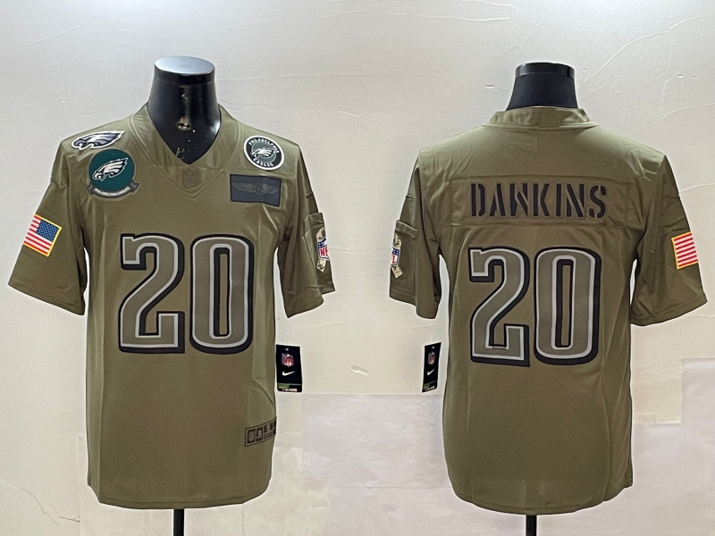 Men Philadelphia Eagles 20 Darkins green 2025 Nike NFL jersey style 113